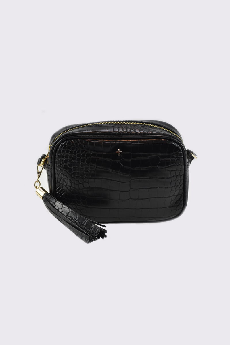 Peta & jain discount macey bag black croc